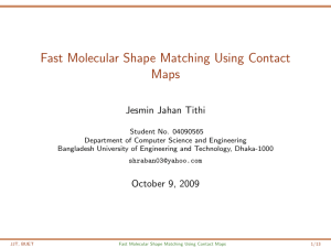 Fast Molecular Shape Matching Using Contact Maps
