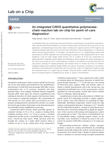 An integrated CMOS quantitative-polymerase-chain-reaction lab