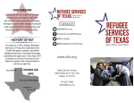 General Info Brochure - Refugee Services of Texas