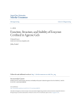 Function, Structure, and Stability of Enzymes Confined in Agarose