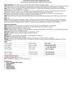 Group 4B Case Study 2 Type 2 Diabetes New Onset Nathan