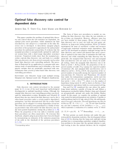 Optimal false discovery rate control for dependent data