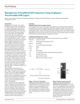 Tech Notes Mutagenesis of Amplified DNA Sequences Using Ampligase