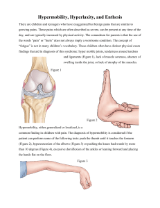 Hypermobility, Hyperlaxity, and Enthesis