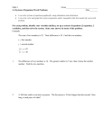 3-4 Systems of Equations Word Problems