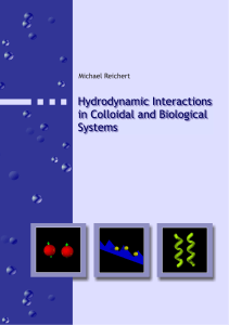 Hydrodynamic interactions in colloidal and