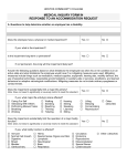medical inquiry form in response to an accommodation request