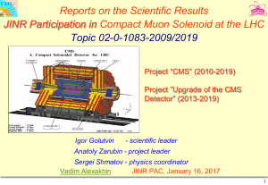 Slides - indico.jinr.ru – Indico
