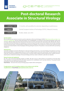Post-doctoral Research Associate in Structural Virology