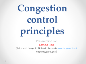 Congestion control principles