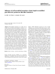 Influence of self-assembled monolayer chain length on modified