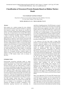 Classification of Structural Protein Domain Based on Hidden Markov