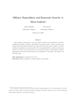 Military Expenditure and Economic Growth: A Meta-Analysis