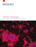 HyStem Hydrogels for Stem Cell Research