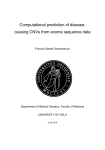 Computational prediction of disease- causing CNVs - UiO
