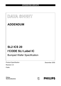 SL2 ICS 20 I?CODE SLI Label IC ADDENDUM