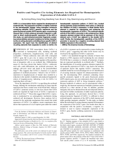 Positive and Negative Cis-Acting Elements Are