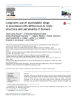 Long-term use of psychedelic drugs is associated with differences in