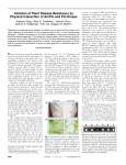 Initiation of Plant Disease Resistance by Physical Interaction of