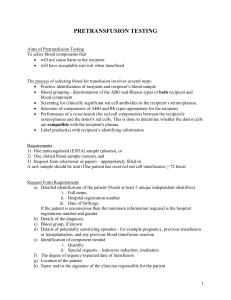 pretransfusion testing