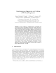 Simultaneous Alignment and Folding of Protein Sequences