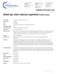 Rabbit IgG, whole molecule, lyophilized (Purified protein)