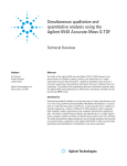 Simultaneous qualitative and quantitative analysis using the Agilent
