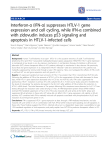 Interferon-α (IFN-α) suppresses HTLV-1 gene