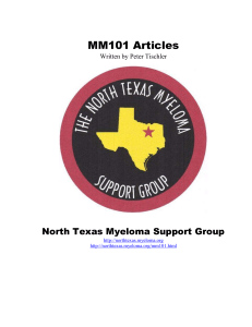 Testing - Urine Tests - North Texas Myeloma Support Group