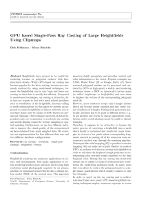 GPU based Single-Pass Ray Casting of Large Heightfields