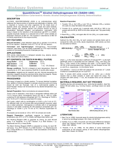 Datasheet PDF - BioAssay Systems
