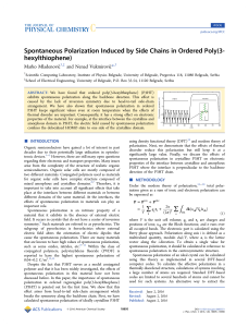 Spontaneous Polarization Induced by Side Chains in Ordered Poly
