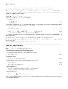 Second quantization and tight binding models