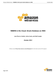 RDBMS in the Cloud: Oracle Database on AWS