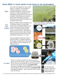 USING DNA TO TRACE WATER FLOW PATHS IN THE