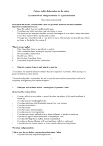 Oxycodone Orion 10 mg per ml solution for injection or infusion ENG