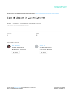 Fate of Viruses in Water Systems