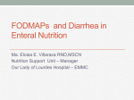 FODMAPs and Diarrhea in Enteral Nutrition