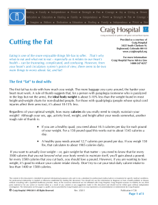 Cutting the Fat