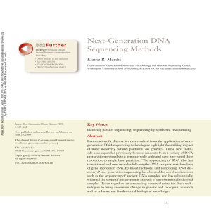 Next-Generation DNA Sequencing Methods