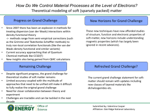 How Do We Control Material Processes at the Level of Electrons? (V