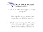 Vantage Point Logistics (VPL) Communication