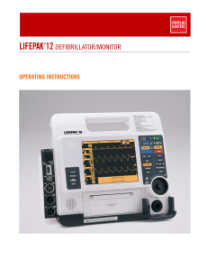 lifepak 12 defibrillator/monitor