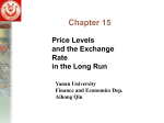 Chapter 15 Price Levels and the Exchange Rate in the Long Run
