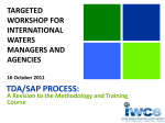 TDA/SAP PROCESS: A Revision to the Methodology