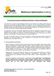 Part 1 Alcohol and Medication