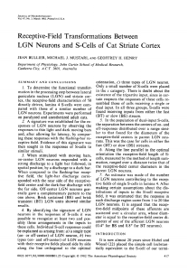 Receptive-Field Transformations Between LGN Neurons and S