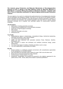 The research group Proteomics and Molecular Mechanisms of