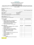 Confidential medical history form