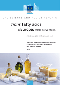 Trans fatty acids in Europe: where do we stand?